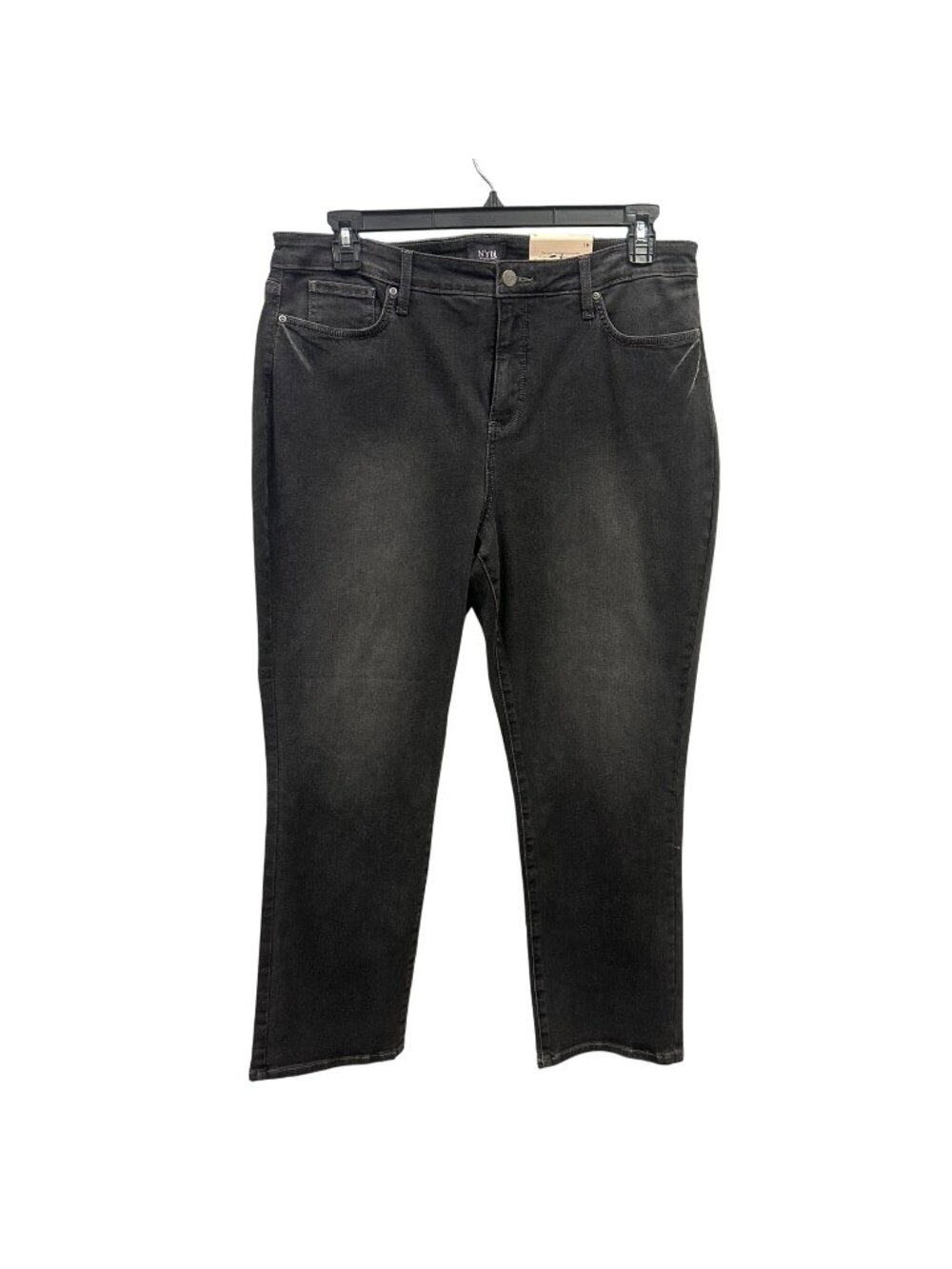 NYDJ Womens Mid Rise Sheri Slim Fit Ankle Stretch Denim Jeans Remington Size 16